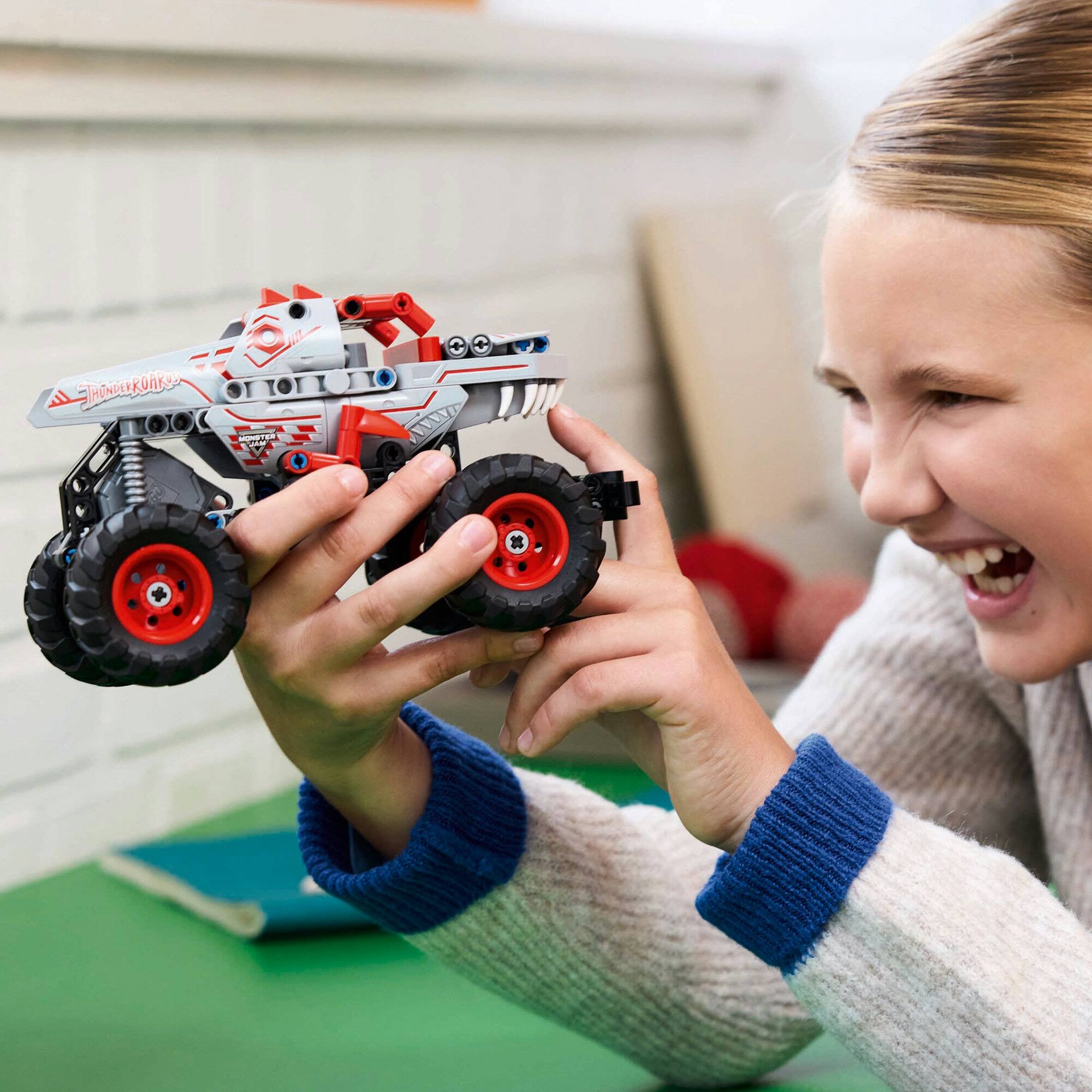 LEGO® Technic™ Monster Jam™ ThunderROARus™ Pull-Back Truck Toy 42200
